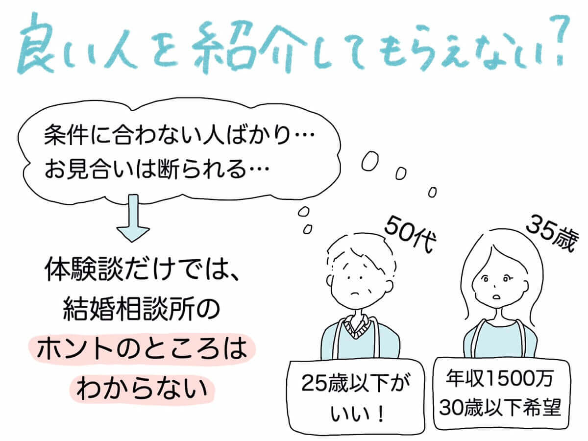 いい人を紹介してもらえない